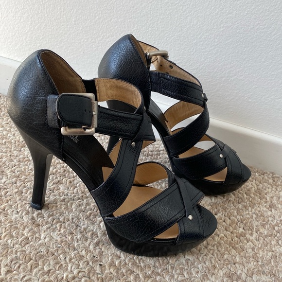 MICHAEL Michael Kors Shoes - Michael by Michael Kors Penelope C-Strap Black 9.5